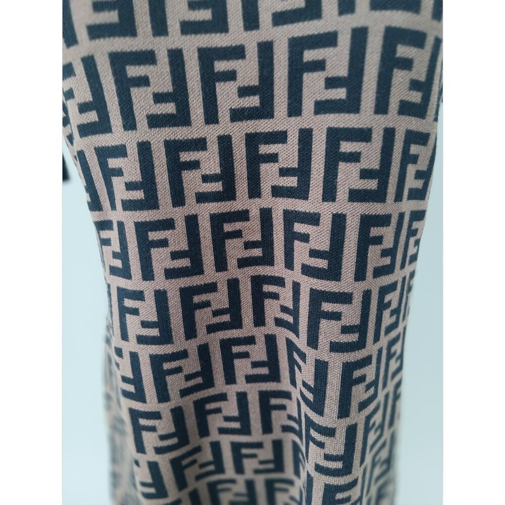 Fendi FF Zucca Brown Knit Dress - Picture 3 of 9